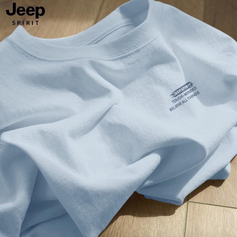 JEEP SPIRIT Men s 2026 Summer Cotton Short Sleeve T-Shirt L