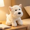 20cm Cane West Highland Bianco Terrier Peluche Morbido Cucciolo Giocattolo di Peluche Riempito Animale Realistico Bambola Rassicurante