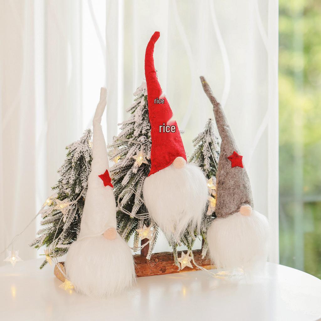 Creative Faceless Santa Claus Doll Ornament for Christmas Decoration