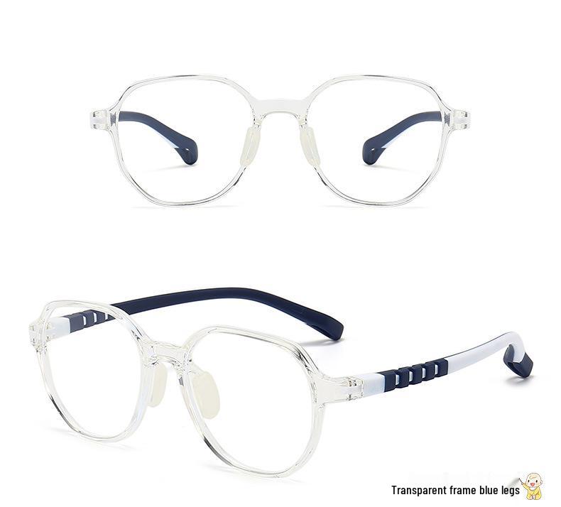Children's Fashion Ultralight TR90 Two-Color Blue Light Blocking Prescription Eyeglass Frames