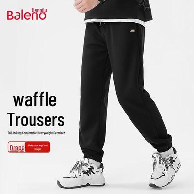 Baleno Men's Waffle Knit Tapered Sweatpants