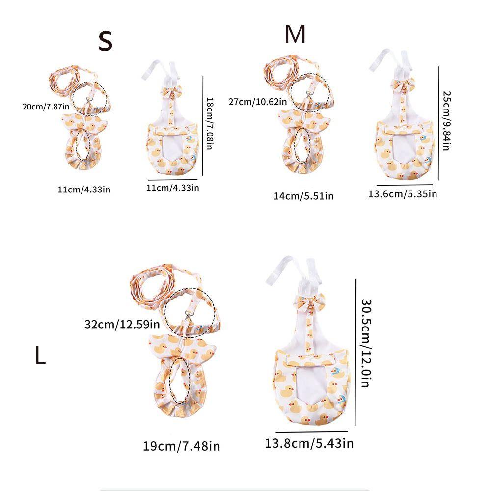 Cartoon Cute Pet Duck Diaper Wearable Reusable Goose Breast Strap Adjustable Reduce Odor Chicken Diapers Pet Supplies