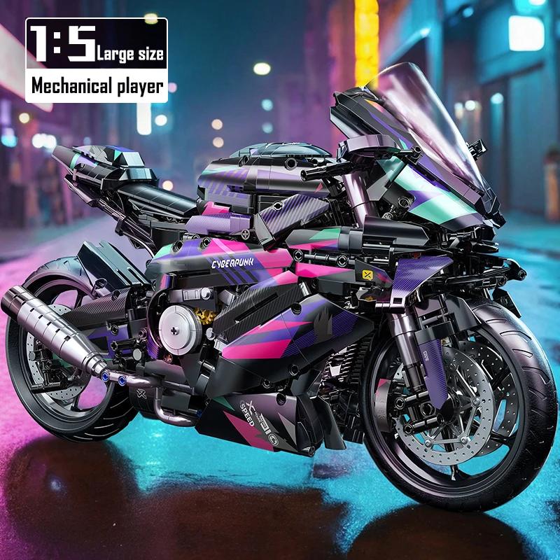 

Будівельні блоки для мотоциклів Технічне місто Модель мото-авто 2096 шт. DIY Конструктор-мотоцикл Супербайк Цеглинки Іграшки Для хлопчиків