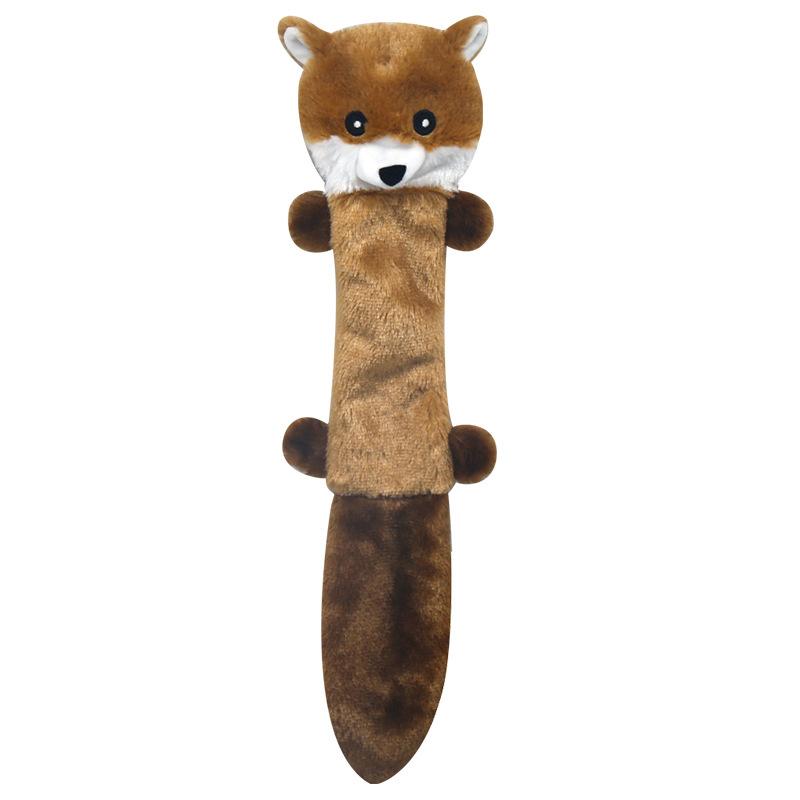 Animal Raccoon Pet Toy Clean Tooth Squeaky Dog Toy Molar Chew Dog Toy