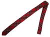 8 (eight) Tartan Check Slim Tie (Tartan Check - Red)