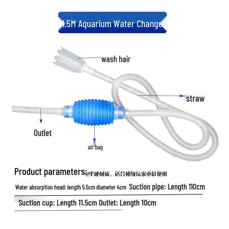Сифон для аквариума, сменщик воды и очиститель грунта