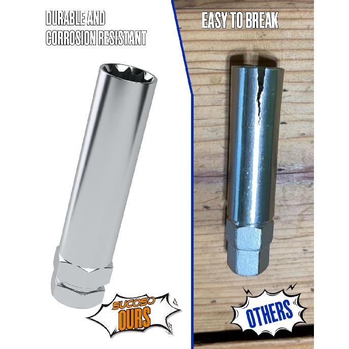 10 Spline Lug Nut Key Replacement For TA20-19/21 Fit Bimecc M12X1.5 M14X1.5 10 Spline Lug Nuts And Lug Bolts, 10 Point Lugnut Socket With 3/4"(19Mm)