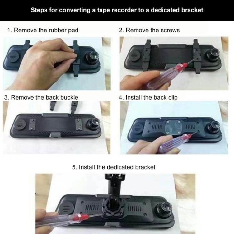 Rear View Mirror Adapter Aluminum & PC Not Loose Designs Universal Dashs Cams Mounting Bracket Suitable for Dashs Cams