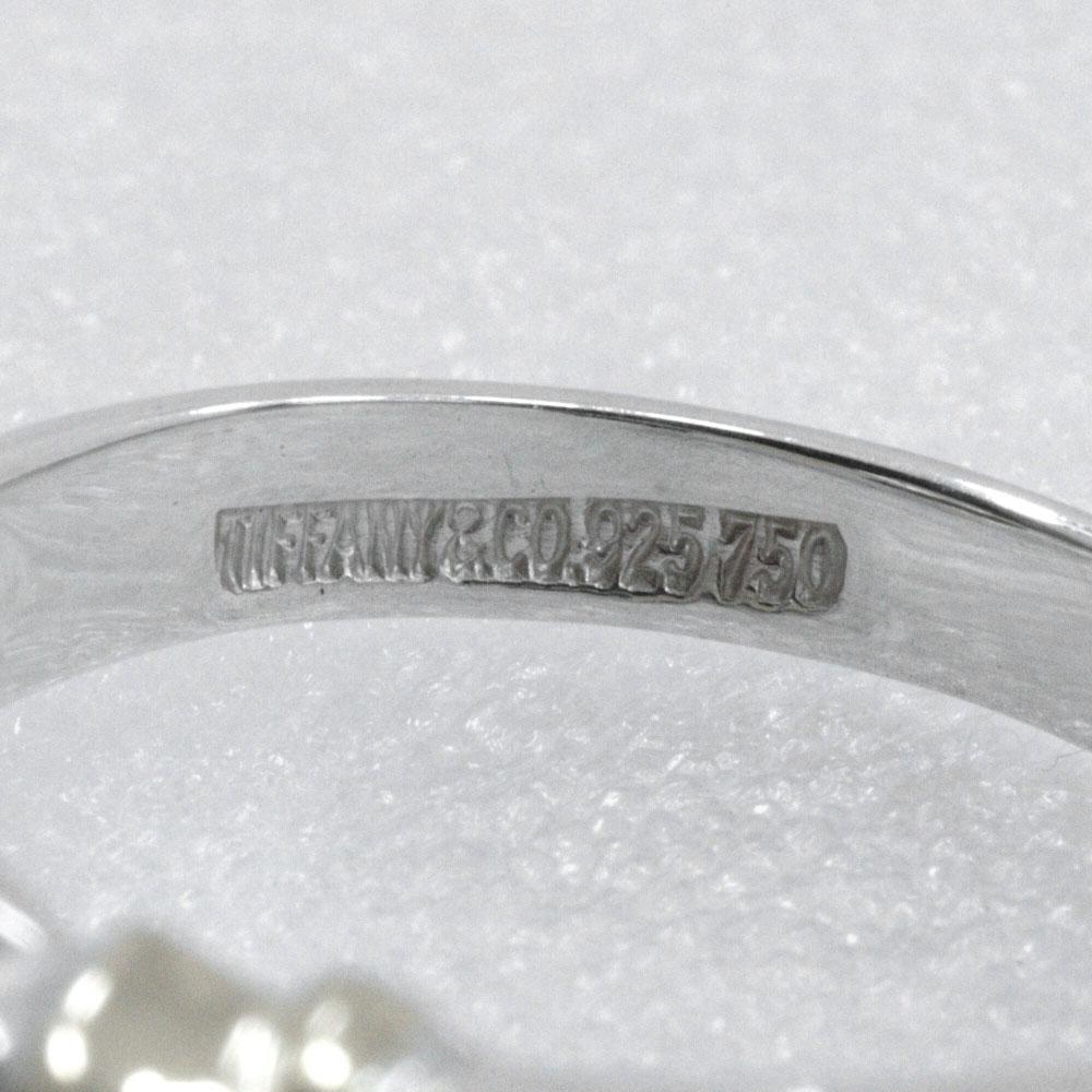 TIFFANY&Co. Ribbon Motif Ring K18 Yellow gold/Silver925 #4.9(US Size) Ribbon 3.4g Women Used