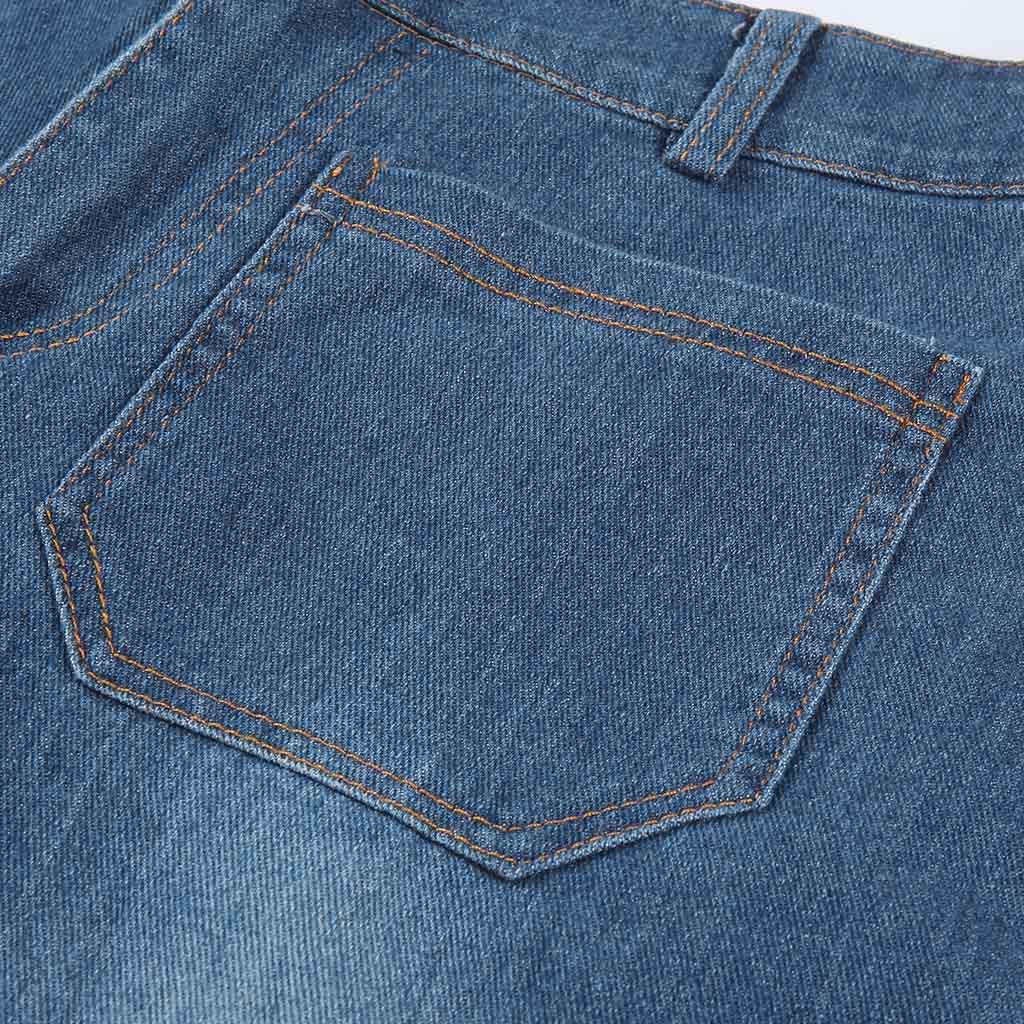  Women  Elastic Plus Loose Denim Pocket Casual Boot Cut Pant  Jeans