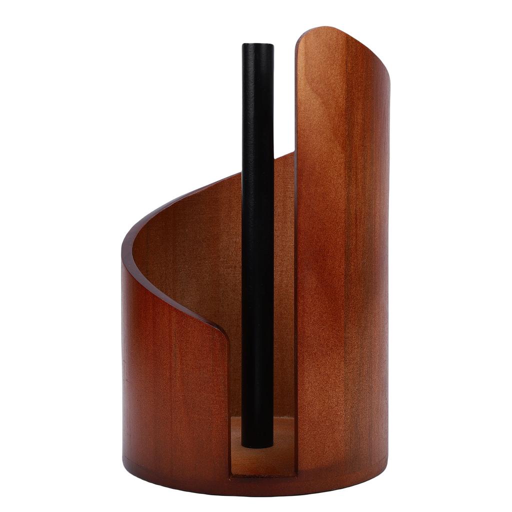 Portarotolo di Carta Decorativo in Legno, Supporto Verticale per Rotolo di Carta per Cucina Bagno