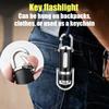 Rechargeable Mini EDC Keychain Flashlights Multifunctional Work Lights Portable Emergency Light for Walking Searching Hiking