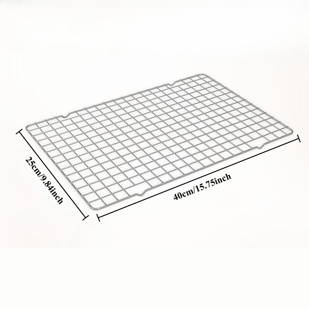 1/2PCS Cooling Racks for Cooking and Baking Heavy Duty 304Stainless Steel Wire Rack Baking Grilling Roasting OvenDishwasher Safe