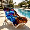 Demon Slayer Print Beach Towel Design, Soft, Lightweight. for Home Bathroom, Spa, Pool, Yoga, Surfing, Camping, Gift for Family, Friend