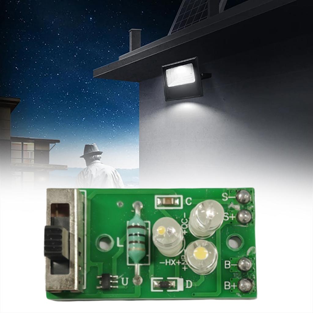 1Pcs Solar Light Control Panel PCBA Circuit Boards LED DIY Light 1.2V Driver Circuit Board for Lawn Wall Pillar String Lights