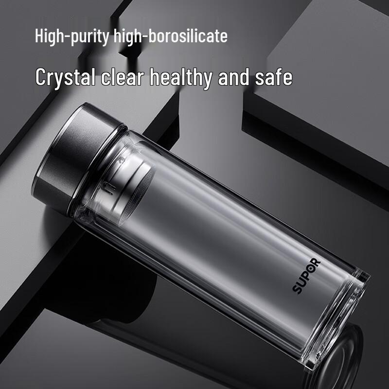 SUPOR Double-Layer Tea Infuser Glass Bottle