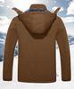 TACVASEN Casual Mountain Parka with Fleece Windproof and Plus Includes Size 3XL Lining, Waterproof, Size, Hat, Coffee,