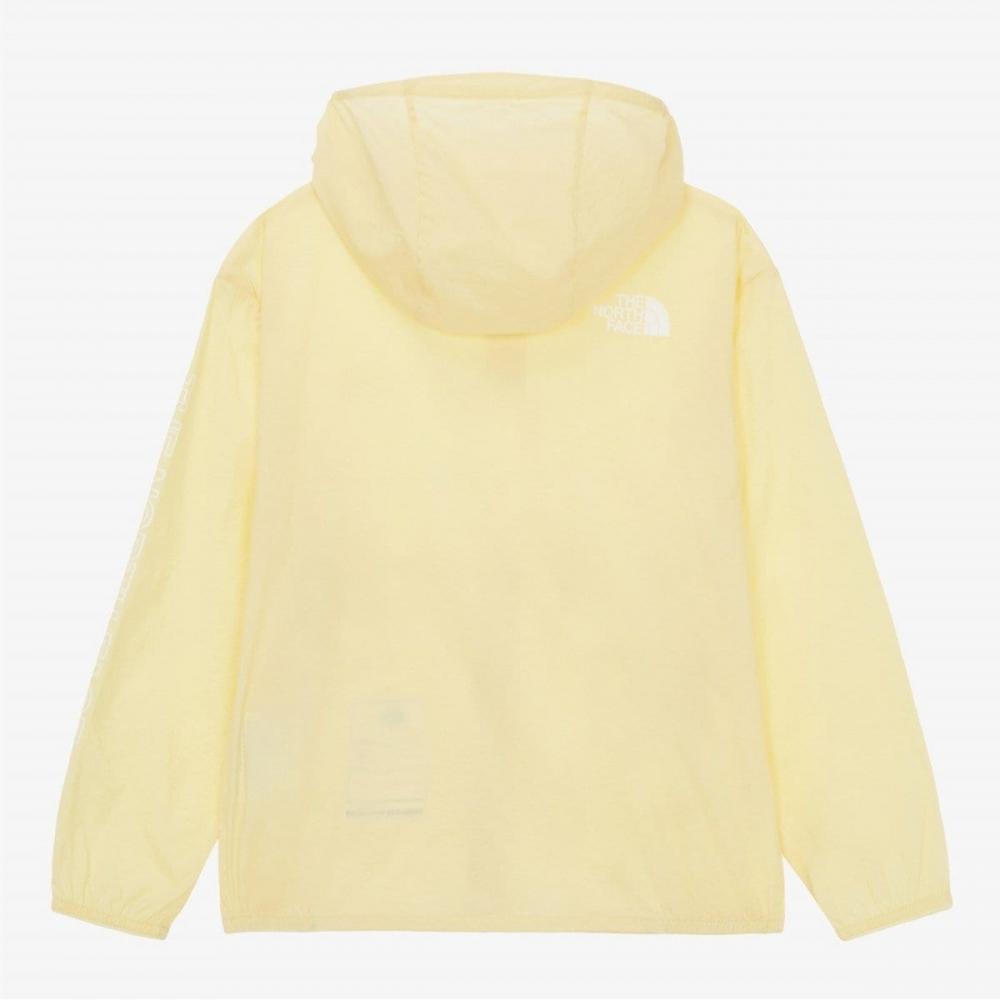 [north Space Kids Official] Nj3lr19v Kids Tailwind Ex Hoodie Light Yellow