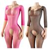 New Crotchless Bodysuits Transparent Bodystocking For Sex Bold Body Suit Open Bra Outfits Erotic Costumes Sexy Fishnet Lingerie