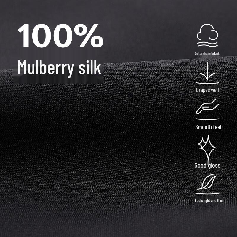 Less Women's Silk Loose Straight Long Sleeve Shirt