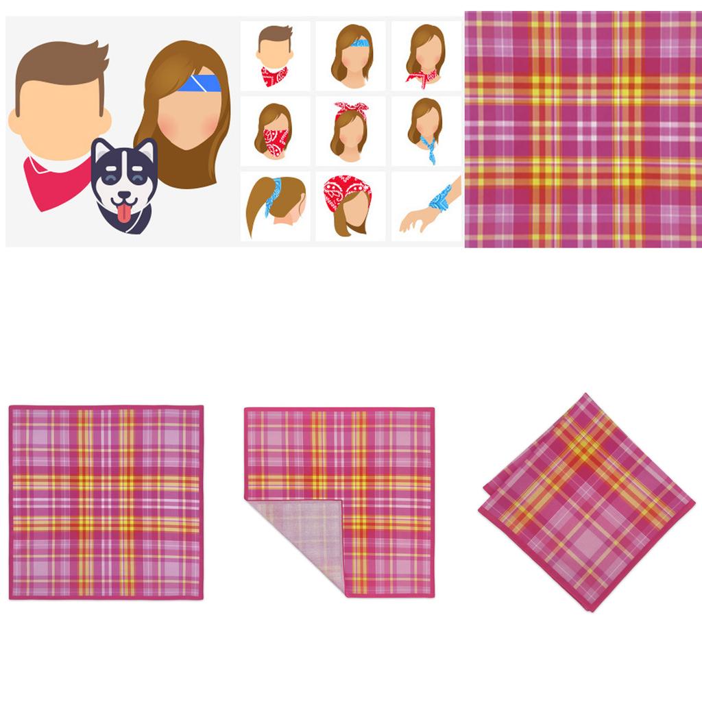 Hip Hop Durag Bandana Doo Rag Head Scarf for Women Men Square Turban Head Scarf Punk Head Wrap Headwear