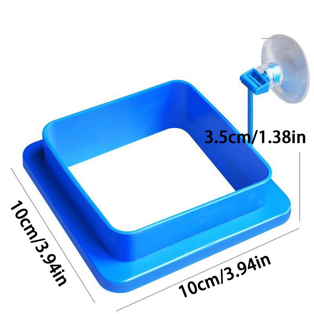 Aquarium Suction Cup Feeder Fish Tank Ring Feeder Fish Tank Station Floating Food Tray Feeder Fish Tank Aquarium Accessories