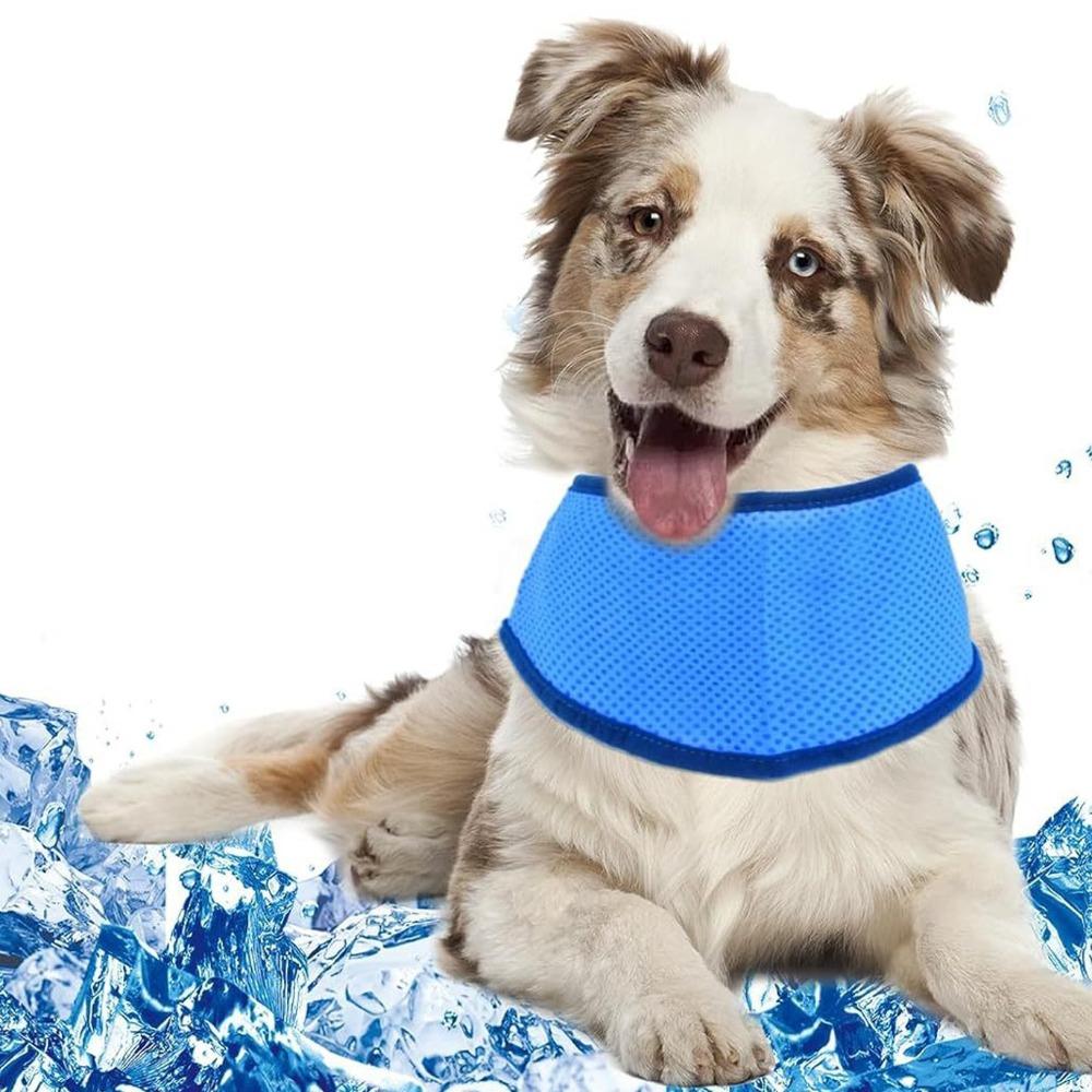Prodyšný chladicí šátek pro domácí mazlíčky Nastavitelný ledový šátek Nový obojek pro psy proti úžehu Léto