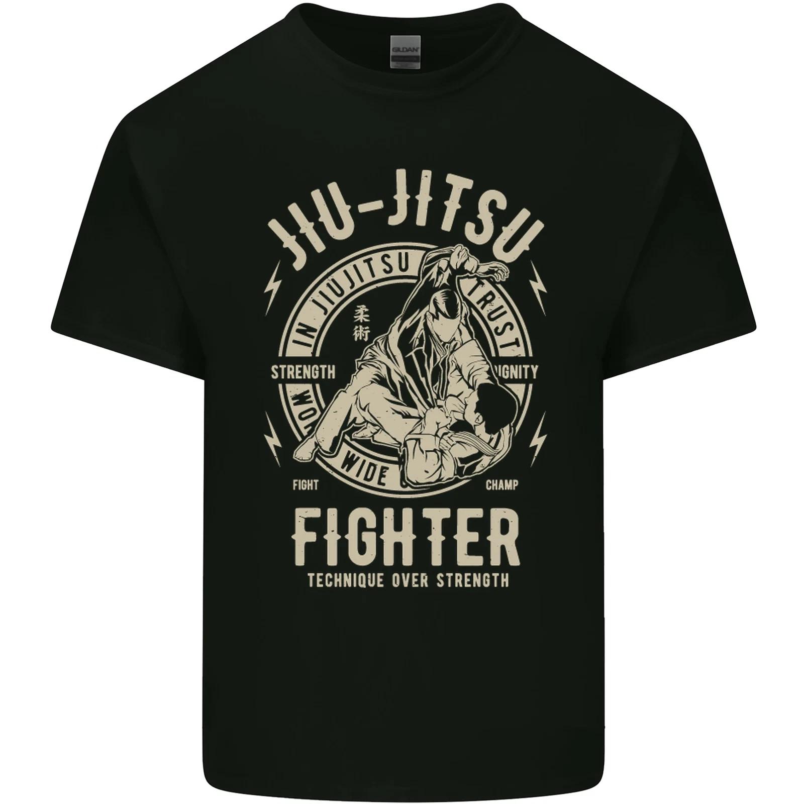 Jiu Jitsu Fighter Mixed Martial Arts MMA Kids T-Shirt Childrens 3XL