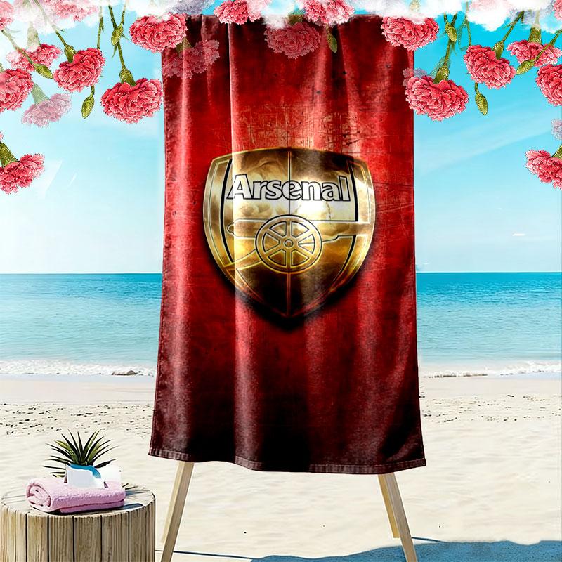 Arsenal F Print Beach Towel, Large Soft Quick Dry Towel for Beach Camping Swimming