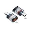 Type-C OTG Adapter Converter Support 10Gbps Data Transfer 120W Charging USB C Male to USB 3.2 Female Adapter Portable