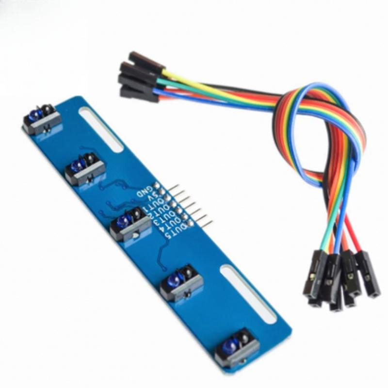 

5 Channel IR Line Tracking Sensor Module 5-Way TCRT5000 Infrared Detection for Smart Car China Mainland