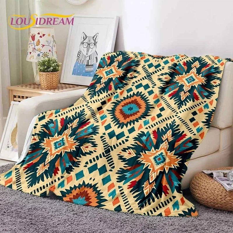 3D Neueste Nordisch Türkisch Böhmisch Keltisch Weiche Flanelldecken, Überwurfdecke Bequeme Decke für Picknick Betten Sofa Zuhause Schlafzimmer