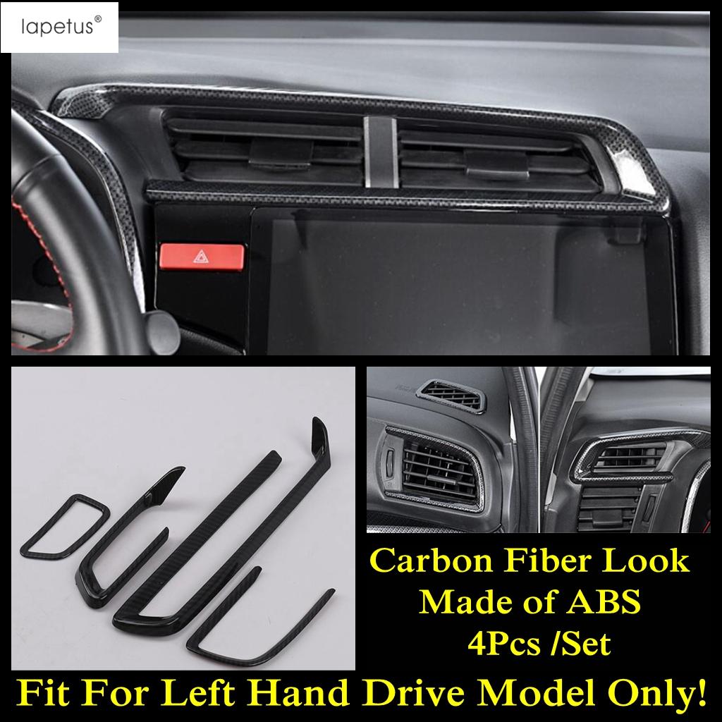 Dashboard Air AC Outlet Vent Frame / Window Lift / Gear Shift Cover Trim ABS Interior Accessories For Honda FIT Jazz 2014 -