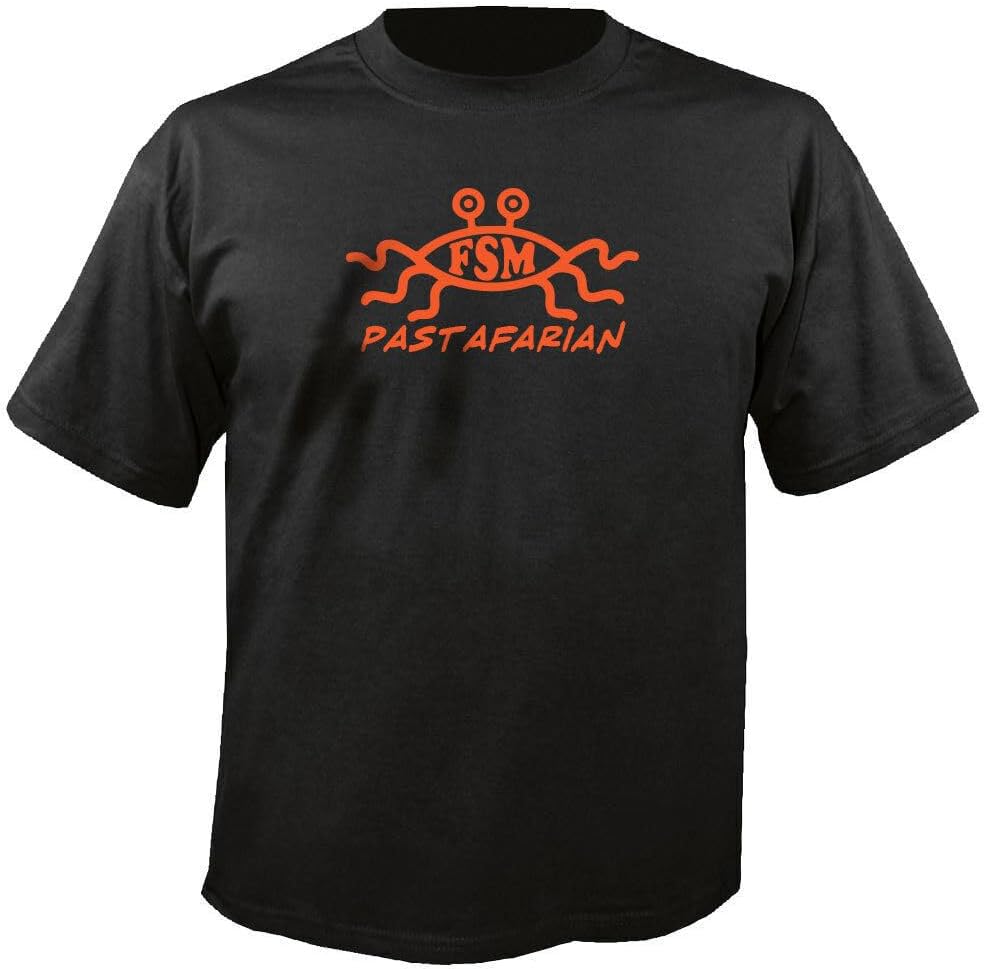 Flying Spaghetti Monster FSM Pastafarianism Men T Shirt tee Movement Church XS
