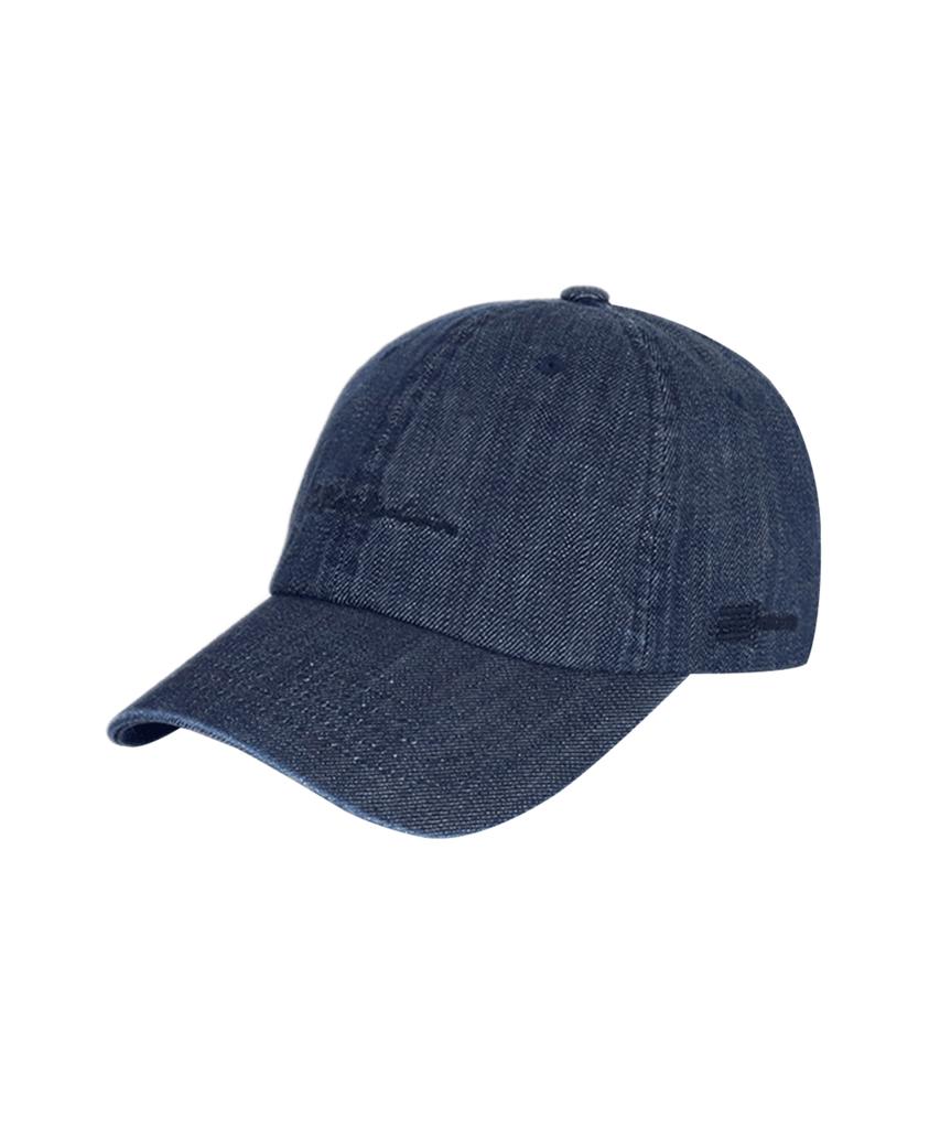 Beullaeglikeullusibeu Script Denim Ball Cap 3 Colors [Bkf2Ucc013]