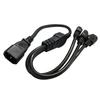 IEC320 C14 To 3xC13 Power Cord Efficient & Reliable Power Distribution Solution for Rice Cooker Electric Kettles Monitor