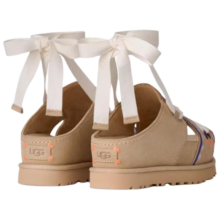 UGG Golden Family Glitter Gold One Strap Sandals Women's Sand 1175133-SNMU
