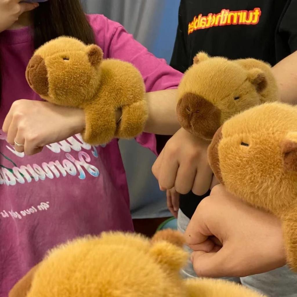 Capybara Clap Circle Movie Мягкая игрушка Slap Snap Wrap Браслет Коала Плюшевое кольцо на руку Веселые поп-круги Детский рождественский подарок
