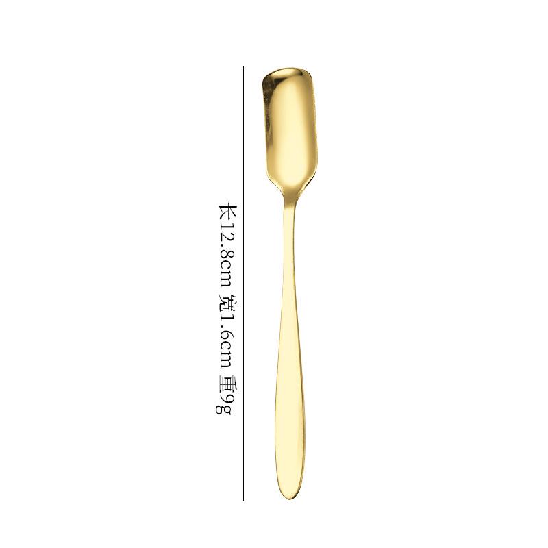 Stainless Steel Dessert Knife, Fork, and Spatula Set for Cakes, Ice Cream, Mooncakes, and Pizza.