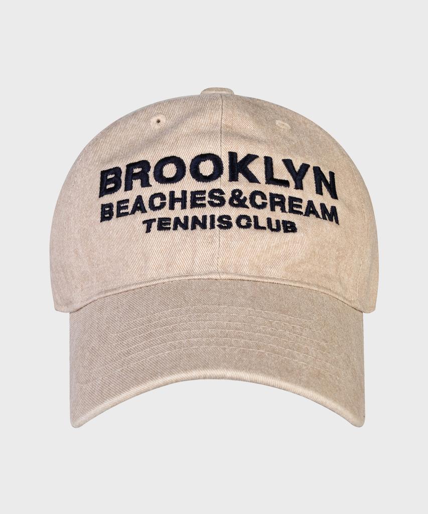 Bichiseuaenkeulim Brooklyn Tennis Club Pigment Ball Cap-Beige