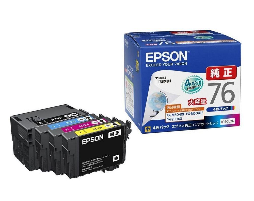 

Epson genuine ink IC4CL76 4 colors P 3 pieces (large capacity)