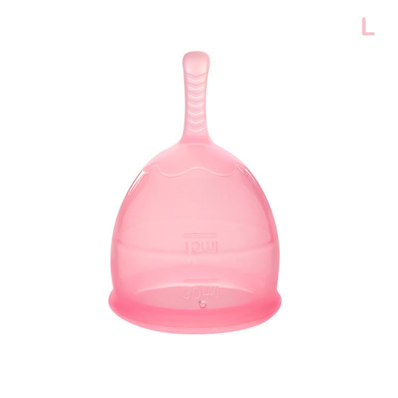 20/30 ml Transparentní silikonový menstruační kalíšek Lékařský silikonový menstruační kalíšek Vaginální menstruační sběrač Žena Menstruační péče