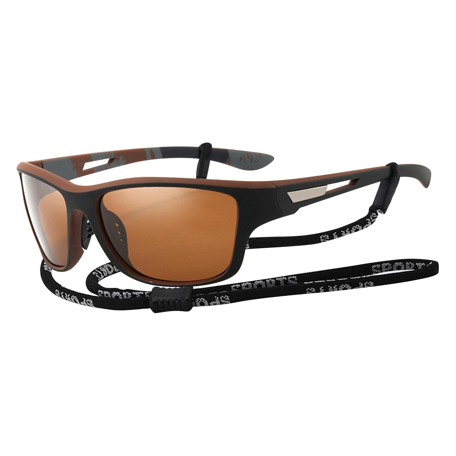 

Поляризованные спортивные солнцезащитные очки для мужчин: UV400 Очки Женские Обертывания Очки Для Вождения Рыбалка One Size