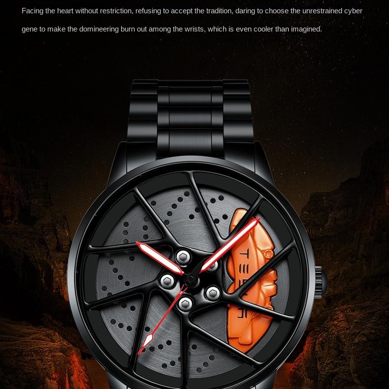 Ceas cu roți SVJ Ceas tridimensional pentru bărbați Ceas pentru bărbați de calitate superioară Ceas autentic pentru bărbați Ceas cu cuarț