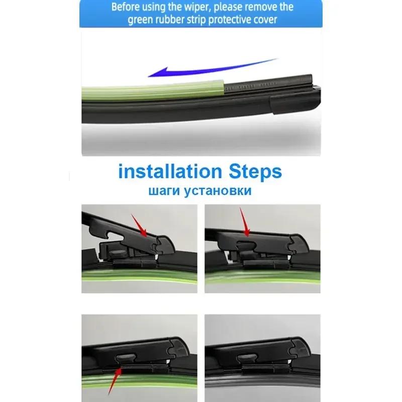 3x Front Rear Wiper Blade For MG ZS Accessories 2017 - 2026 2026 2026 MGZS Luxury 2026 EV 2020 ZX ZST VS EZS Car Window Brushes