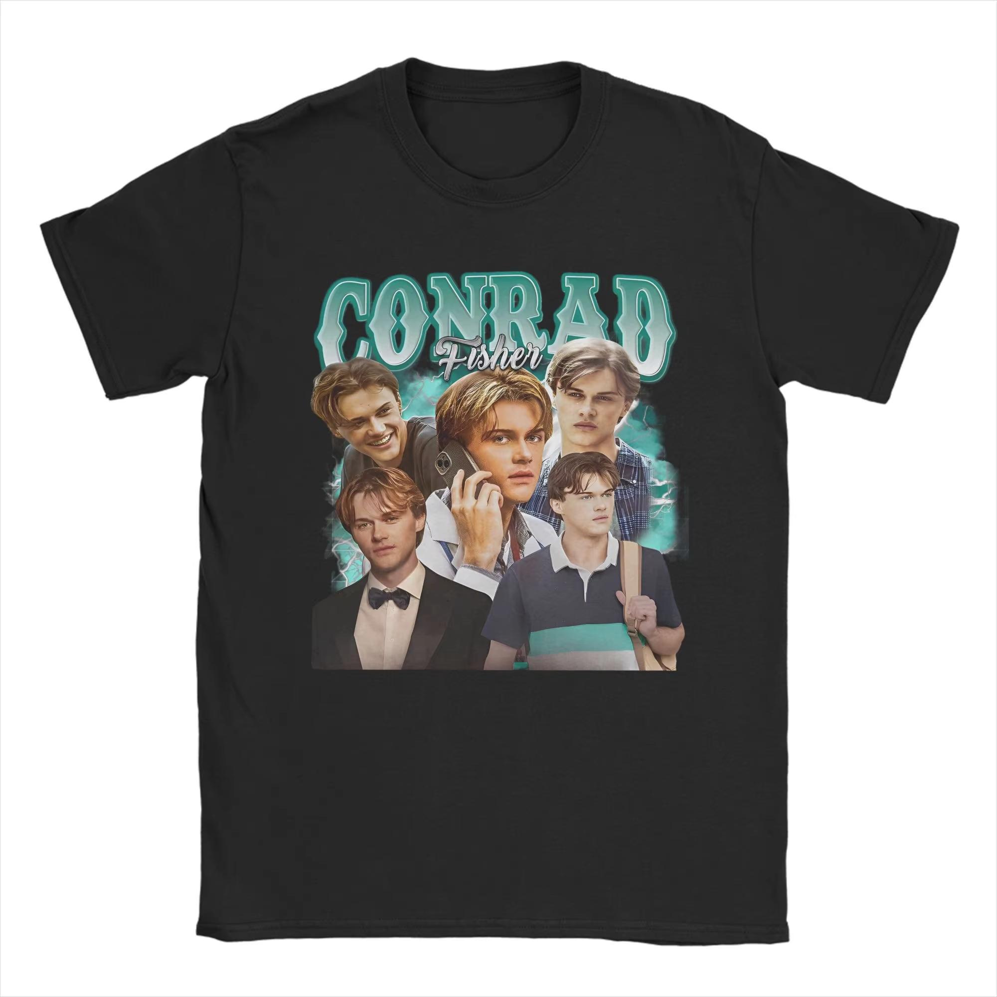 

Конрад Фішер Бутлег Футболка Літо, коли я стала гарненькою Футболки Футболка з коротким рукавом Пляж 100% бавовна Круглий виріз Смішний одяг S