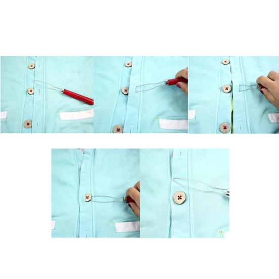 Clothes Shirts Pull One Hand Zipper Puller Helper Button Hook Assist Device Tool