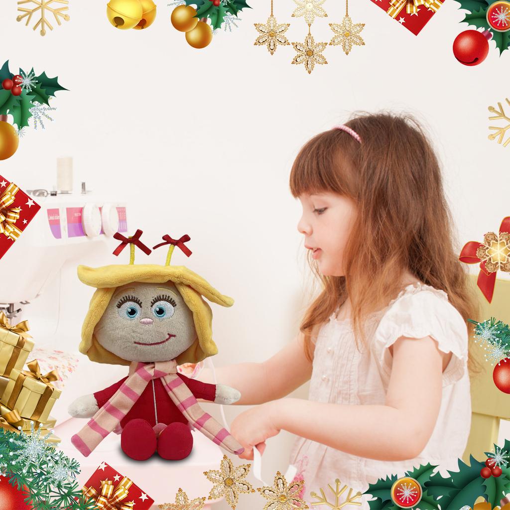 Grinch/ Green Haired Monster/ Plush Doll, Little Doll, Green Genie/ Dog, Christmas Children's Birthday Gift