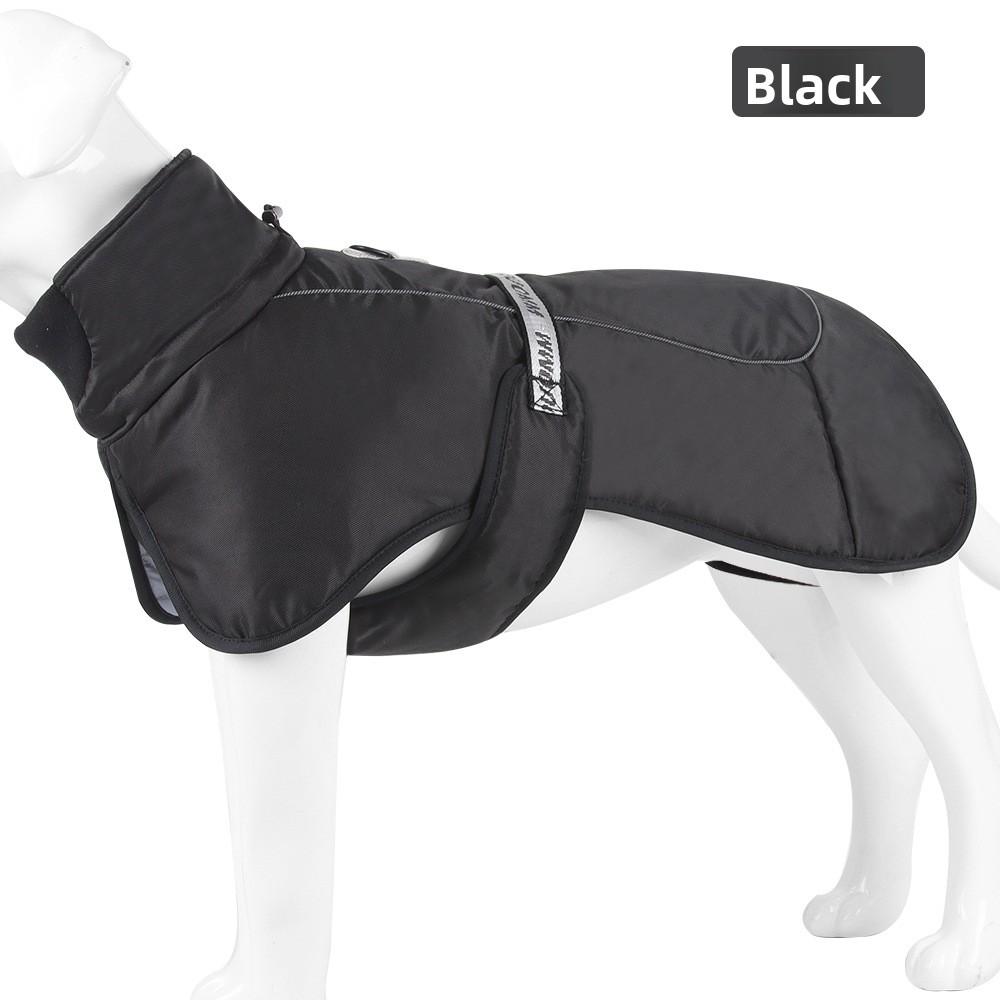 Thick Warm Reflective Dog Clothing Medium Large Dog Windproof Winter Dog Jacket Cold Proof Back Protection Fleece Pet Coat