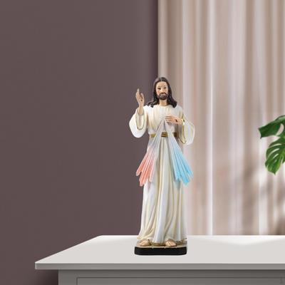 Jesus Standing Statue Character Sculptures Collectible Figurine Religious for Catholic